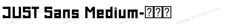JUST Sans Medium字体转换